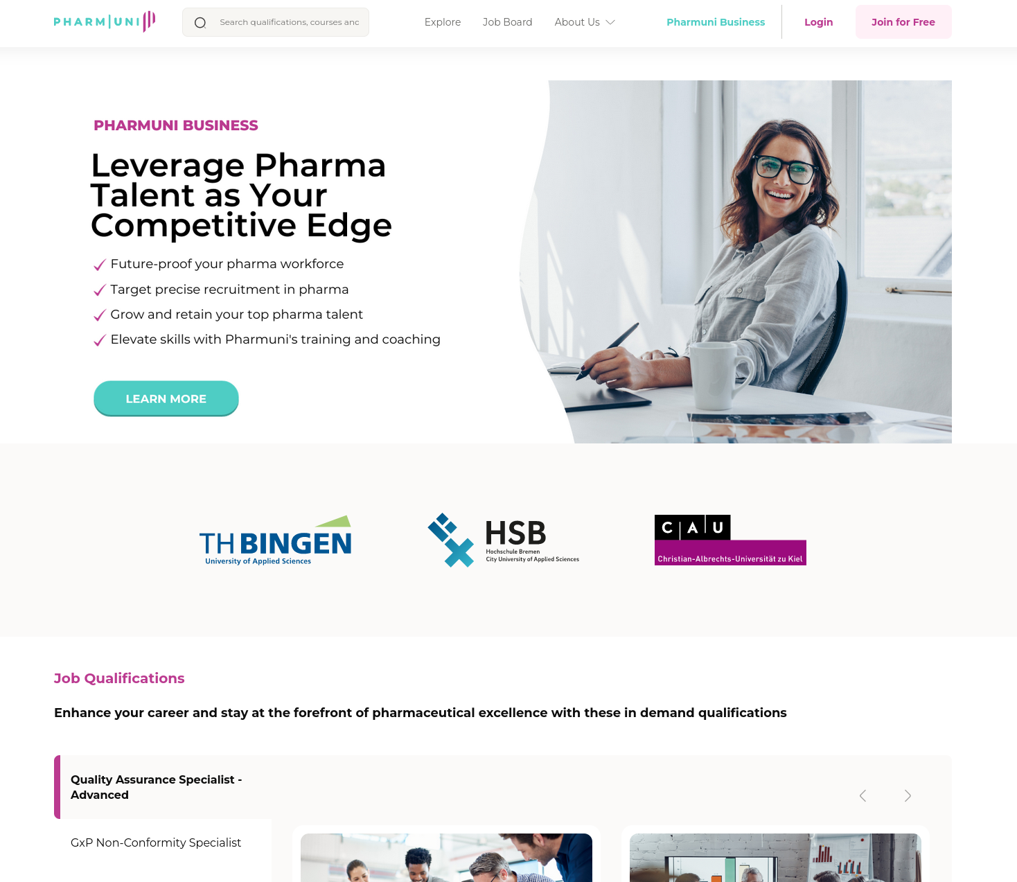 Pharmuni educational platform